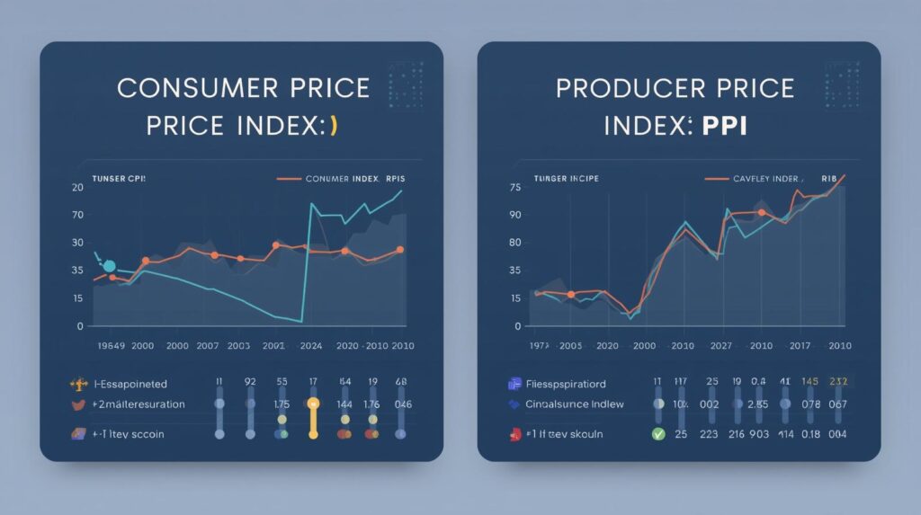 CPI PPI 뜻 소비자물가지수 생산자물가지수 비교 인포그래픽